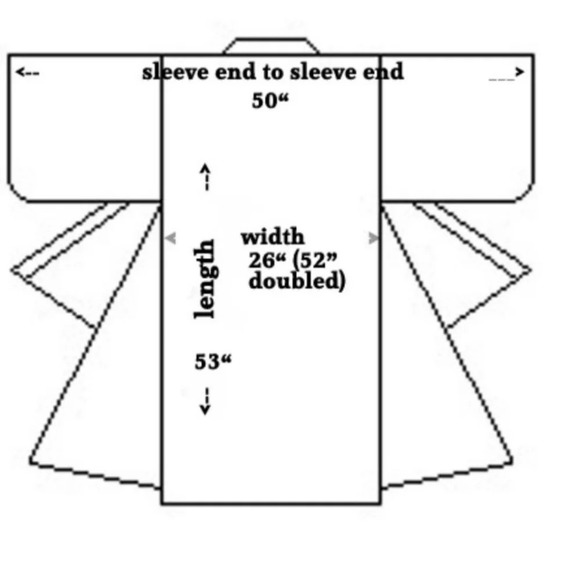 Vtg Cobalt Blue Satin Sea Serpent Landscape Embroidered‎ Kimono Fully Lined - Picture 10 of 12